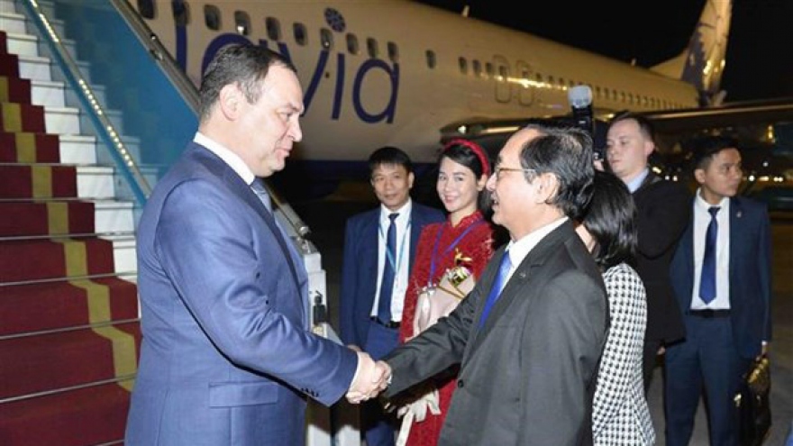 Belarusian PM arrives in Hanoi, starting official Vietnam visit