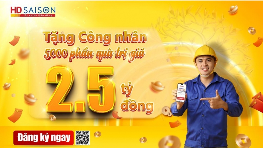 HD SAISON chi 2,5 tỷ đồng tặng 5.000 phần quà cho công nhân cả nước đón Tết