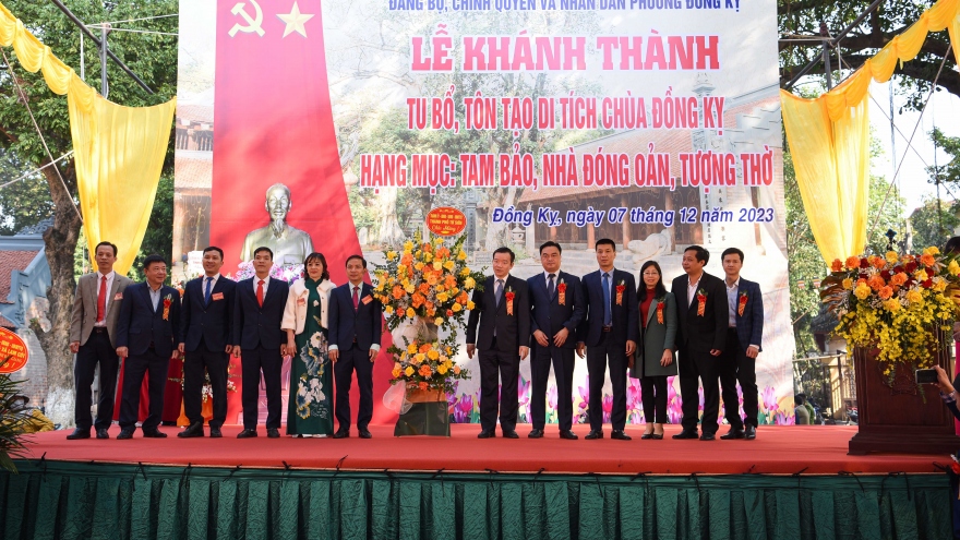 Bắc Ninh khánh thành di tích chùa Đồng Kỵ sau khi tu bổ, tôn tạo