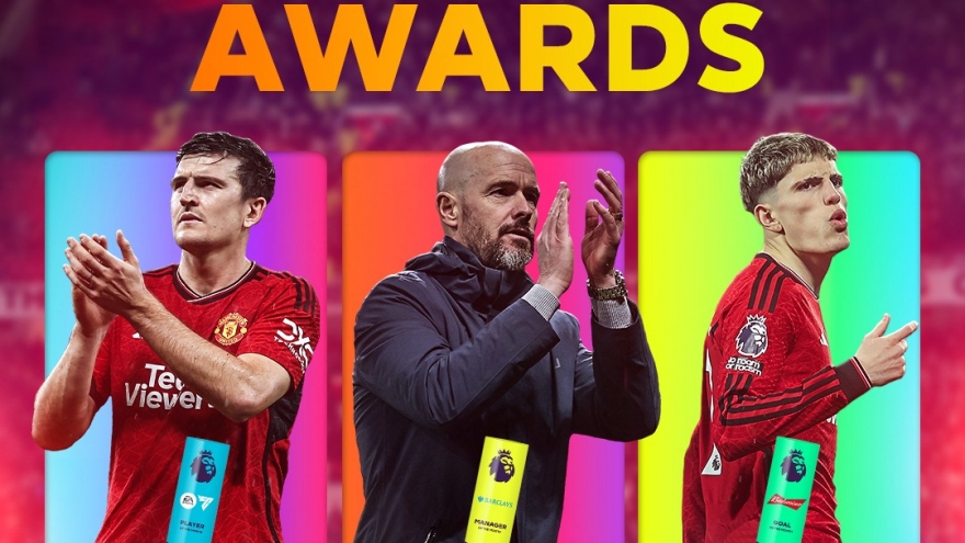 MU nhận hat-trick giải thưởng, Maguire lập thành tích sánh ngang Vidic, Ferdinand