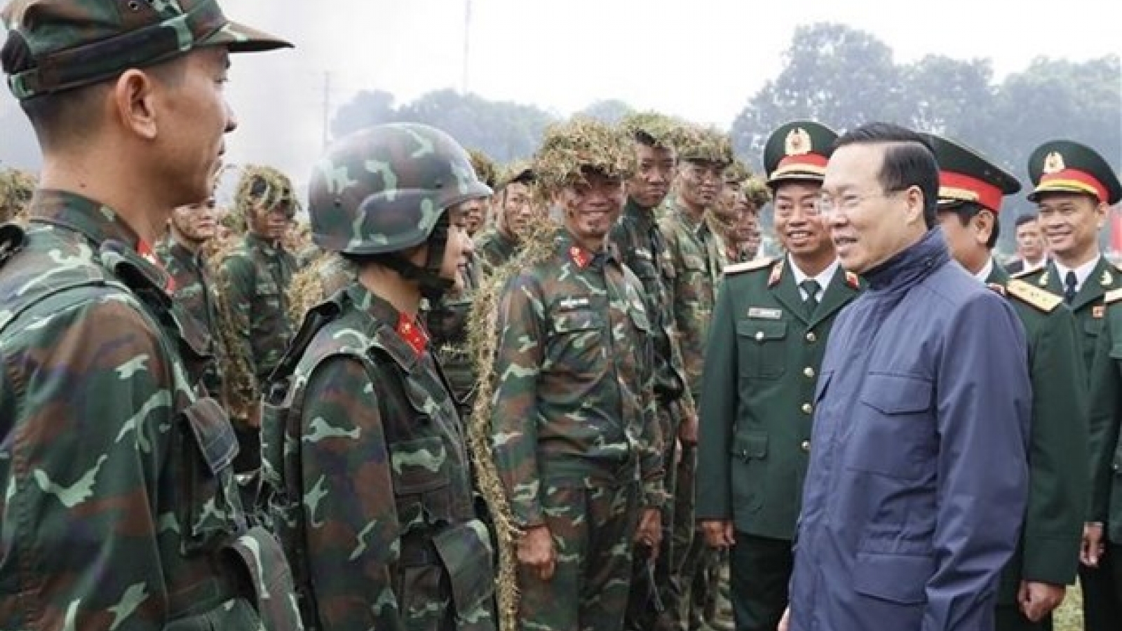 State leader examines combat readiness at Special-task Arm