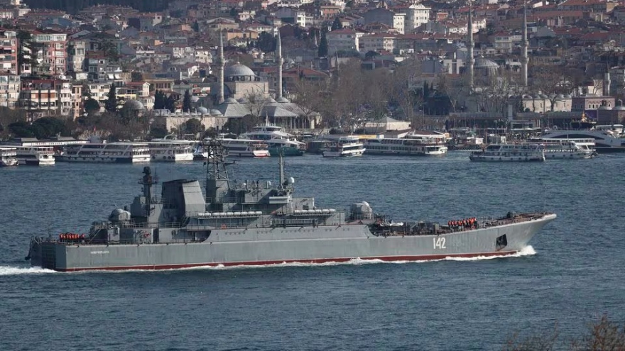 Ukraine tuyên bố phá hủy tàu chiến lớn của Nga đậu ở Crimea