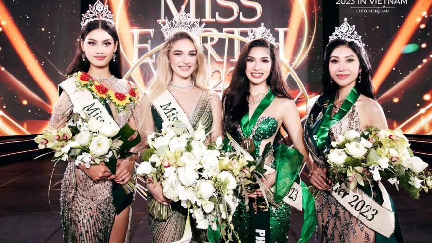 Người đẹp Albania đăng quang Miss Earth 2023, Đỗ Lan Anh giành ngôi Á hậu