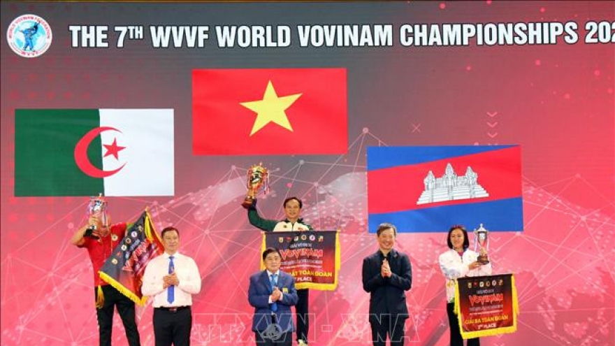 A big haul of medals for Vietnam at World Vovinam Championship