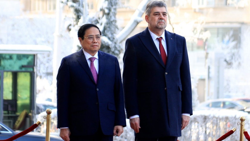 Thủ tướng Romania chủ trì Lễ đón Thủ tướng Phạm Minh Chính