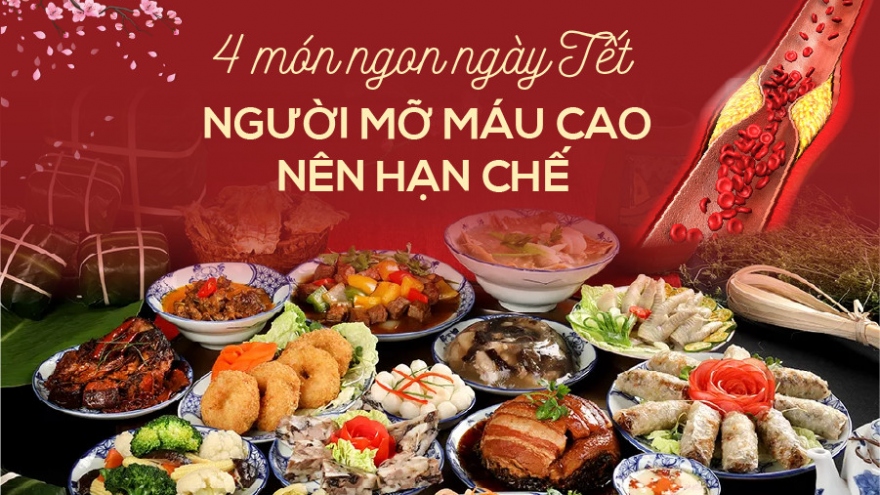 4 món ngon ngày Tết thỏa mãn vị giác nhưng làm tăng mỡ máu