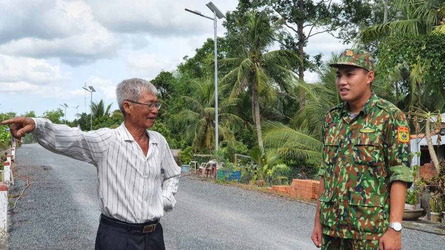 Đảng viên biên phòng trên tuyến biên giới Tây Nam