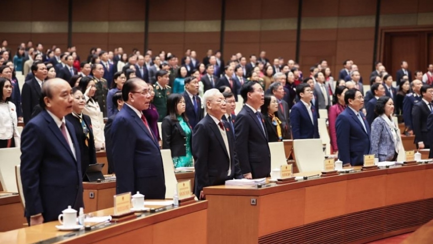 Party leader Nguyen Phu Trong attends legislature’s extraordinary session