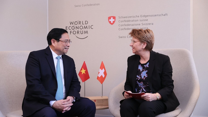 Thủ tướng hội kiến với Tổng thống Thụy Sỹ và Tổng Thư ký Hội nghị LHQ