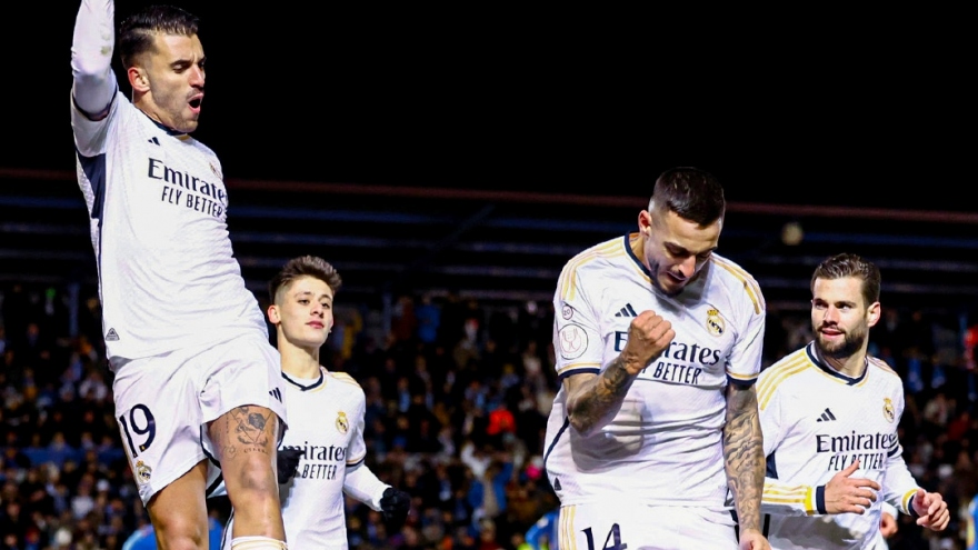 Kết quả bóng đá hôm nay 7/1: Real Madrid thắng dễ ở Cúp nhà Vua Tây Ban Nha