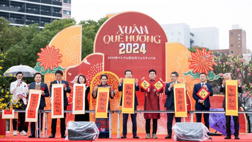 Khai mạc lễ hội “Xuân quê hương 2024” tại Fukuoka, Nhật Bản