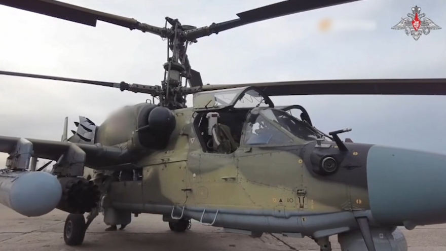 Cận cảnh chi tiết Ka-52- át chủ bài của lực lượng trực thăng chiến đấu Nga