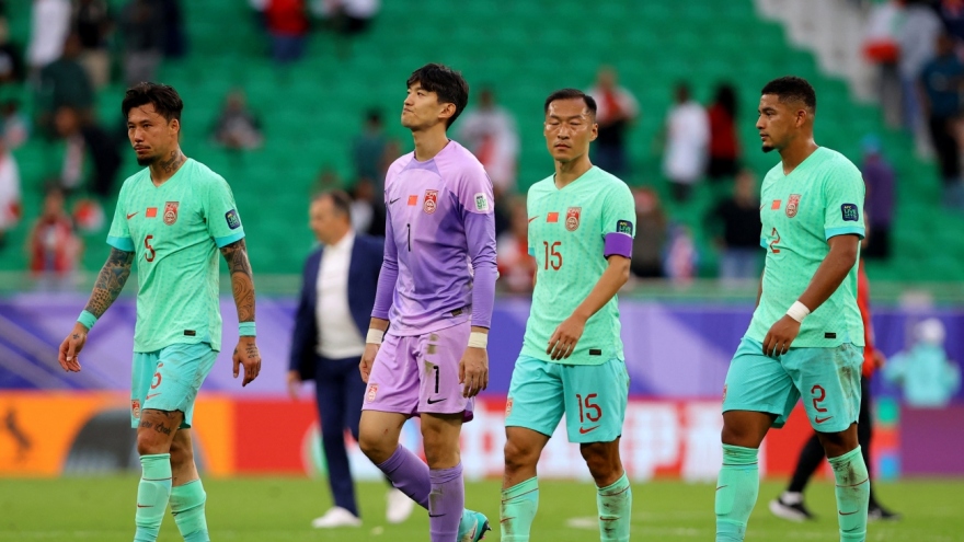 ĐT Trung Quốc đứng trước nguy cơ bị loại khỏi Asian Cup 2023