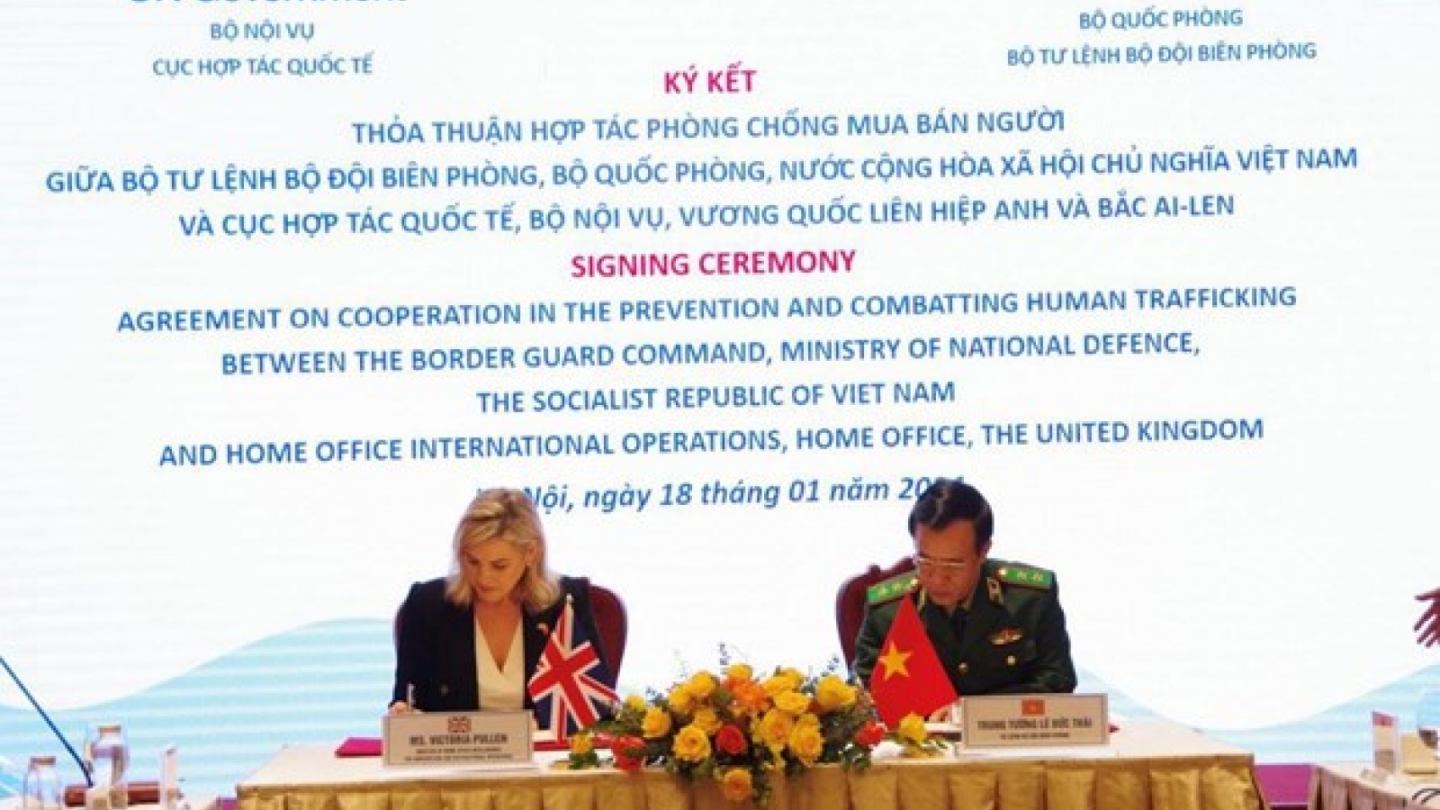 Vietnam, UK cooperate in human trafficking prevention, control