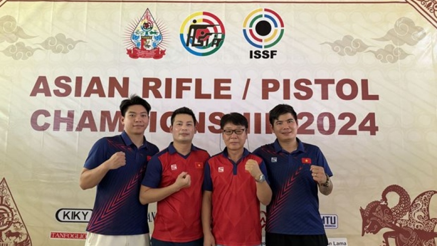 Vietnamese shooters bag silver at Asian Rifle/Pistol Championship 2024