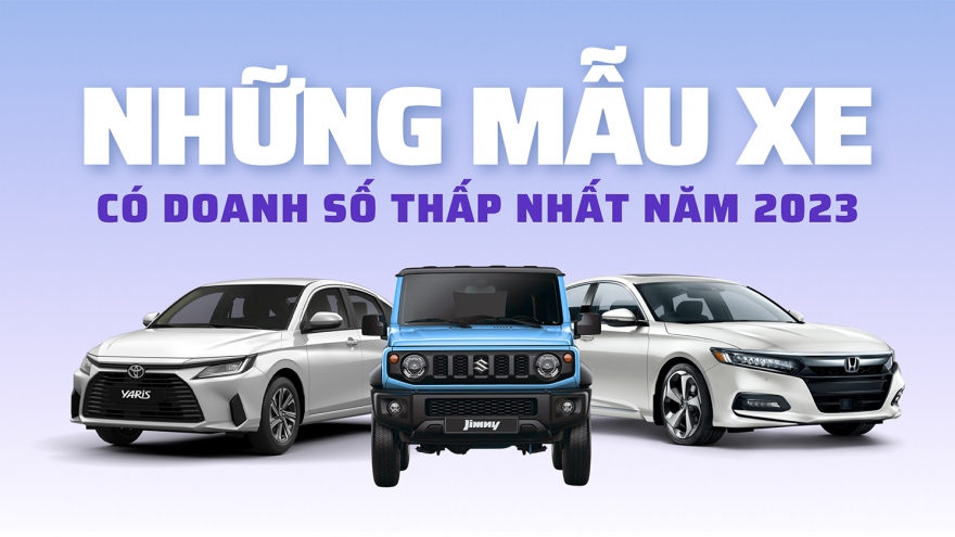 Top 10 mẫu xe bán chậm nhất năm 2023: Có mẫu chỉ bán được 1 xe