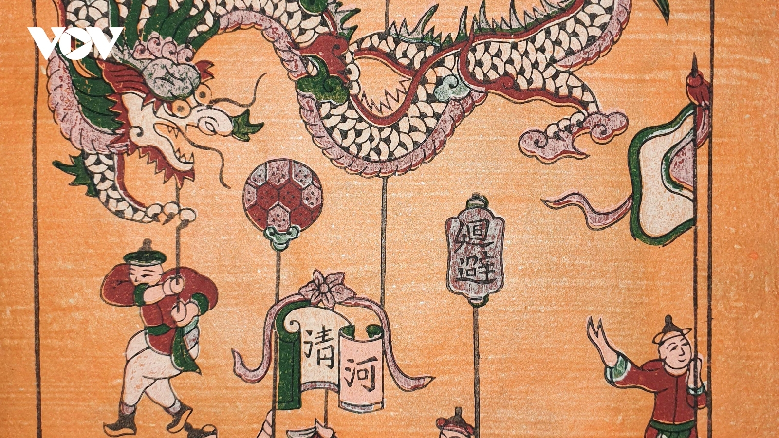 Favourite folk woodcut paintings during the Tet holiday in Vietnam