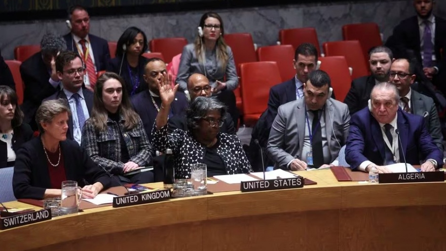 Các thành viên Hội đồng Bảo an phản ứng sau khi Mỹ phủ quyết dự thảo về Gaza