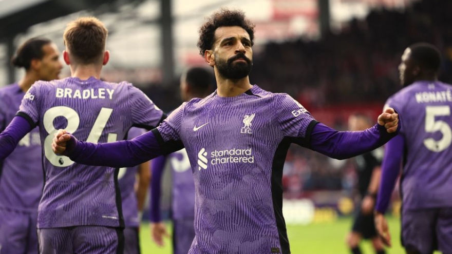 Kết quả Ngoại hạng Anh: Nunez và Salah tỏa sáng, Liverpool thắng đậm Brentford