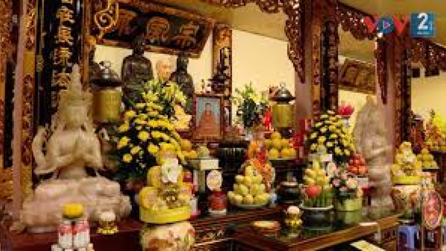 Ngôi chùa tại quận Hoàng Mai nói không với đốt vàng mã