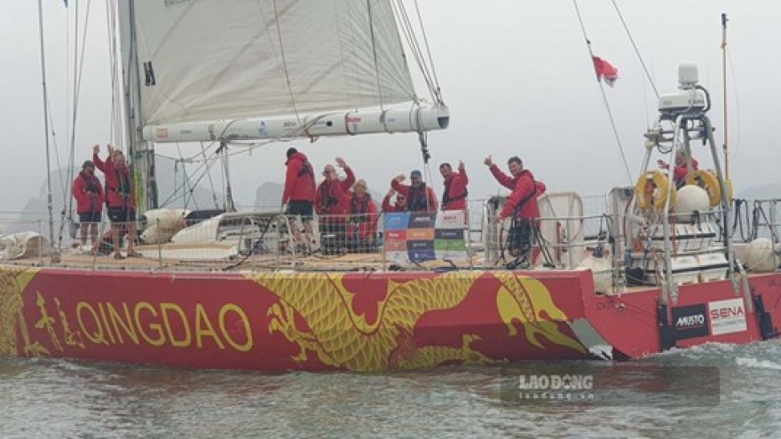 First teams in Clipper Round World Yacht Race dock at Ha Long port