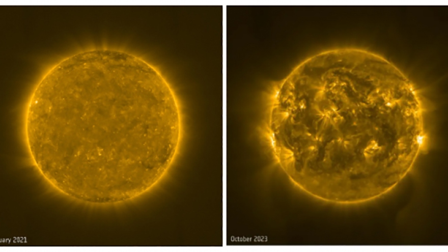 Ảnh sốc từ NASA/ESA: Mặt Trời biến dạng kinh khủng 2 năm qua