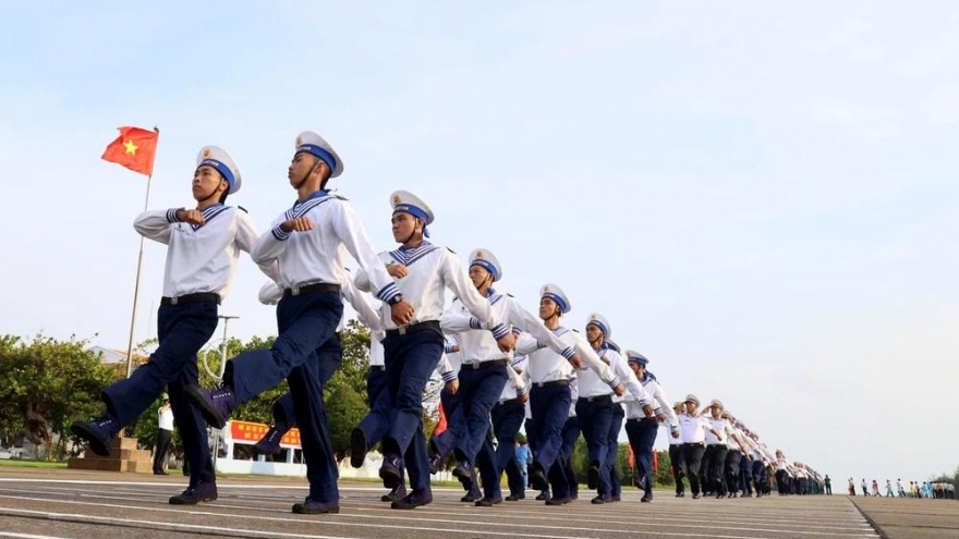 Military parade on Spratly archipelago on New Year’s Day