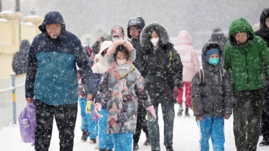 Sóng lạnh tràn vào miền Nam Trung Quốc, nhiệt độ giảm 20 độ C