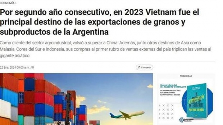 Vietnam becomes biggest importer of Argentine farm produce