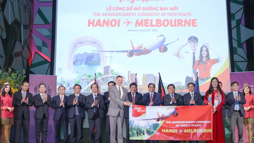 Vietjet công bố đường bay Melbourne – Hà Nội