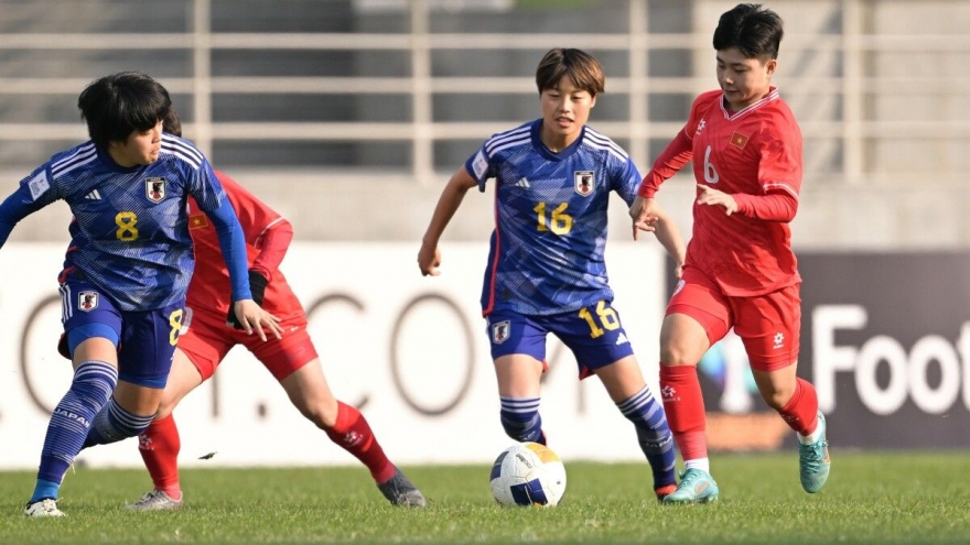U20 nữ Việt Nam thua Nhật Bản 0-10 ngày ra quân giải U20 nữ châu Á