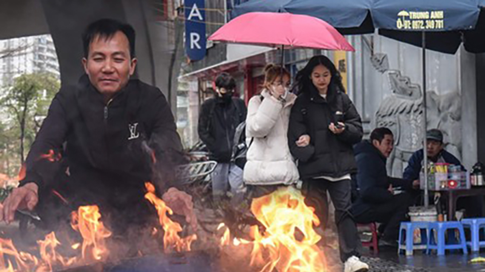 Hanoians bundle up amid sudden cold spell in March
