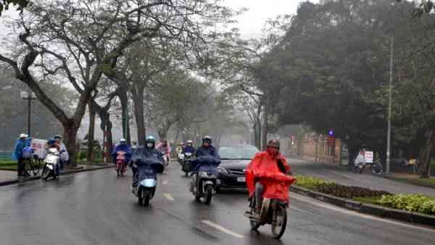 New cold with rain lasts for several days in Northern Vietnam