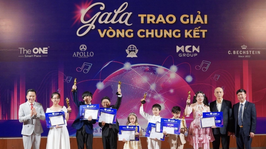 8 thí sinh nhí giành chiến thắng tại Cuộc thi Piano mở rộng toàn quốc 2024