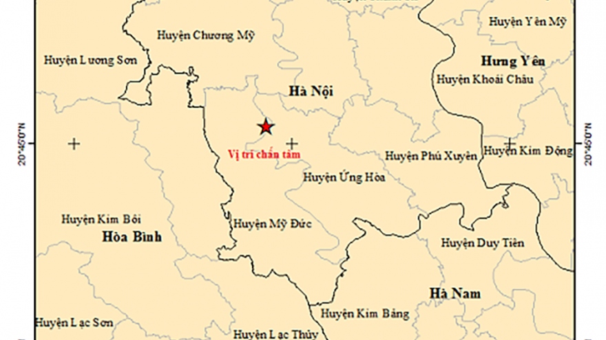 Magnitude-4 earthquake hits Hanoi capital