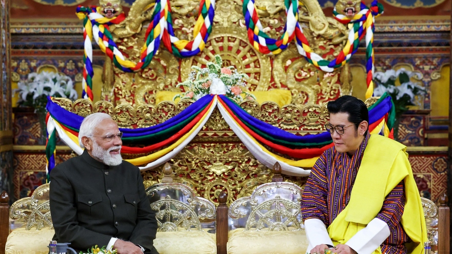Thủ tướng Ấn Độ Narendra Modi nhận huân chương cao quý nhất của Bhutan
