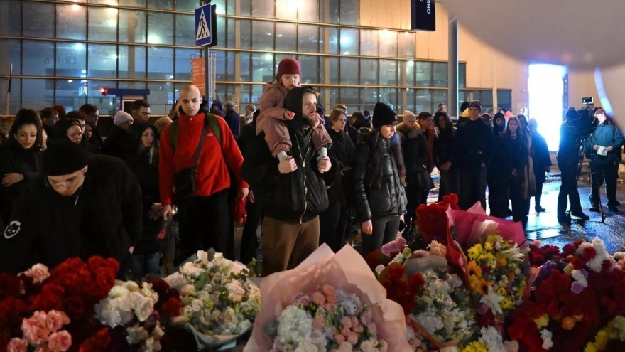 Tinh thần tương thân tương ái ở Nga sau vụ tấn công khủng bố ở nhà hát Crocus