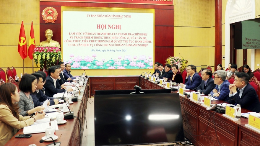 Thanh tra Chính phủ làm việc tại Bắc Ninh về trách nhiệm công vụ của cán bộ, công chức