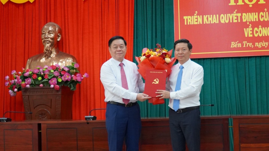 Ông Trần Thanh Lâm giữ chức Phó Bí thư Tỉnh ủy Bến Tre