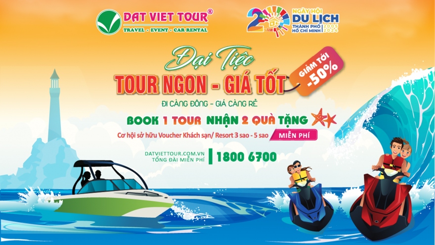 Đại tiệc "tour ngon - giá tốt" giảm đến 50% tại Ngày hội Du lịch TP.HCM 2024