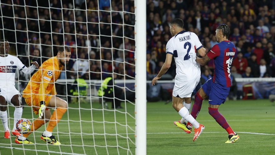 TRỰC TIẾP Barca 1-0 PSG: Bàn thắng ấn tượng, thẻ đỏ bất ngờ