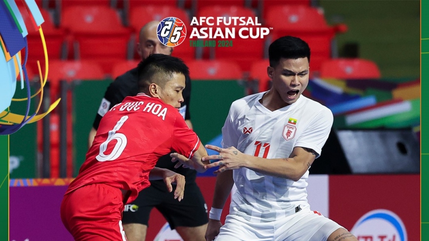 Trực tiếp ĐT Futsal Việt Nam 1-1 ĐT Futsal Myanmar: Bàn thua đáng tiếc