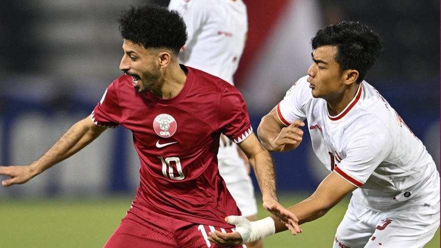 U23 Indonesia nhận 2 thẻ đỏ, thua trắng Qatar ngày ra quân U23 châu Á 2024