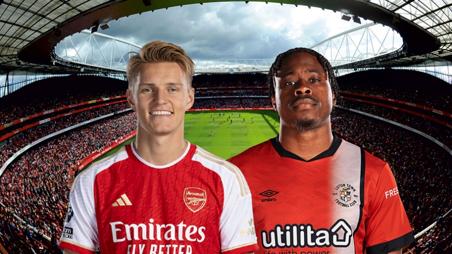 Dự đoán tỷ số, đội hình xuất phát trận Arsenal - Luton Town