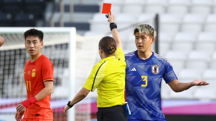 TRỰC TIẾP U23 Nhật Bản 1-0 U23 Trung Quốc: Xà ngang từ chối bàn gỡ hoà