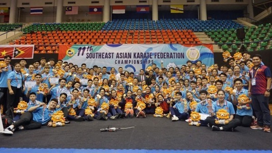 Vietnamese Karate athletes top regional championships