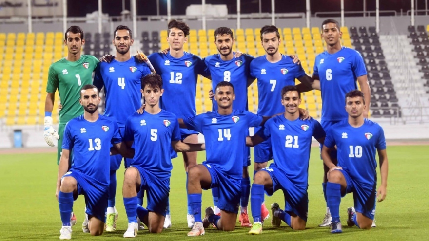 U23 Kuwait mang đội hình thua Hàn Quốc 0-9 đấu U23 Việt Nam