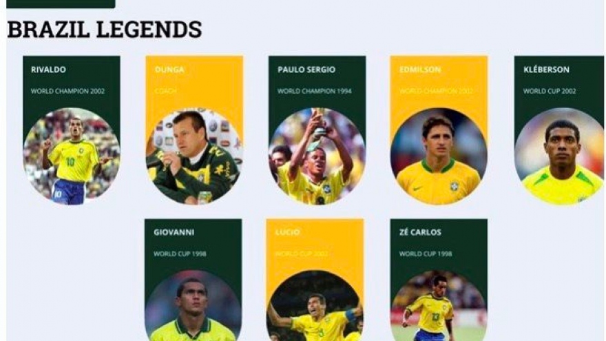Brazilian football legends to play in Da Nang