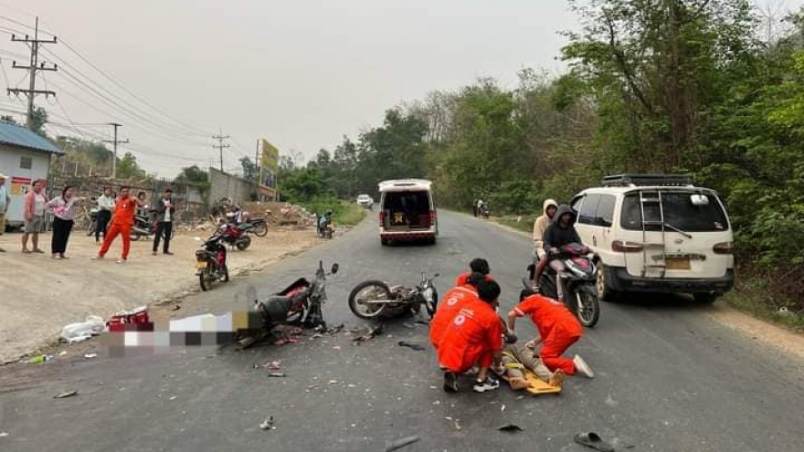Lào ghi nhận hơn 300 vụ tai nạn giao thông dịp nghỉ năm mới Bounpimay