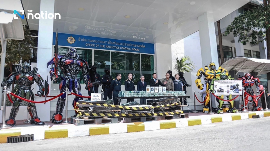 Thái Lan thu giữ 320kg ketamine giấu trong robot vận chuyển tới Đài Loan (Trung Quốc)